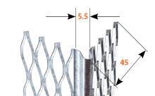 Kantenprofil, runde Kante